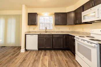 Modern kitchen with custom cabinet